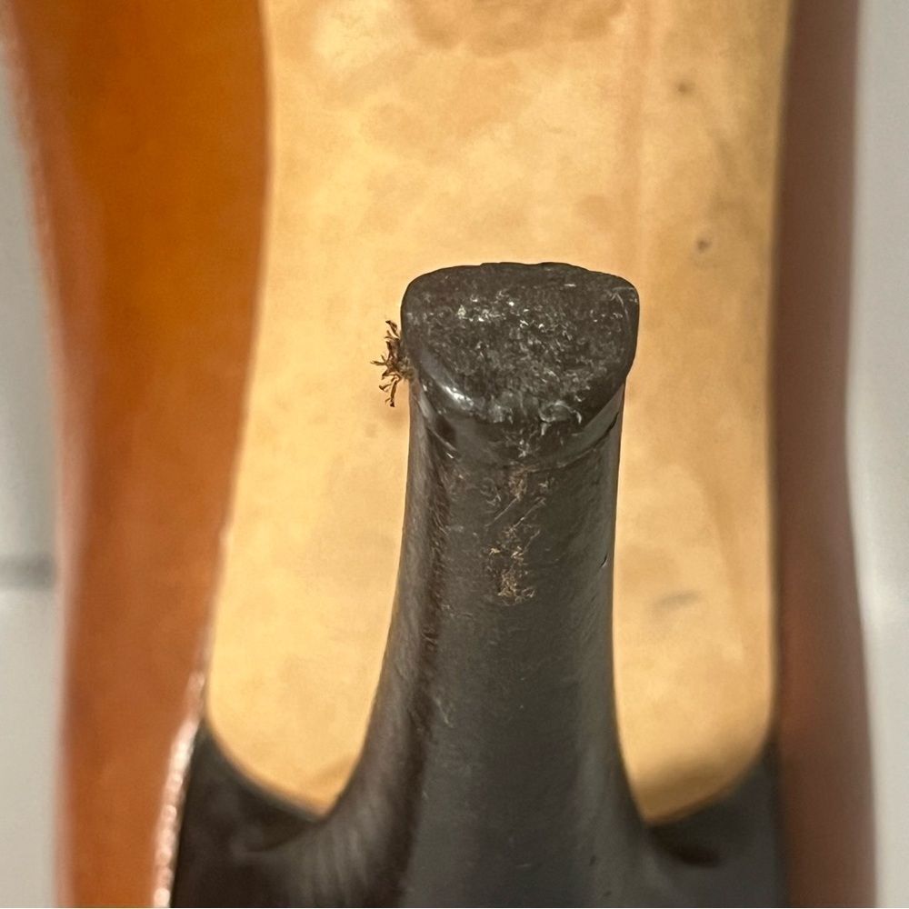 Giuseppe Zanotti VICINI Leather Stiletto Designer Heels Womens Sz 6.5 Tan Luxury - Picture 15 of 16